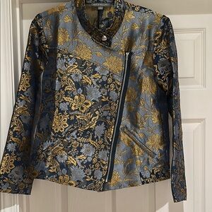 STUNNING Brocade Kate & Mallory Moto jacket size M